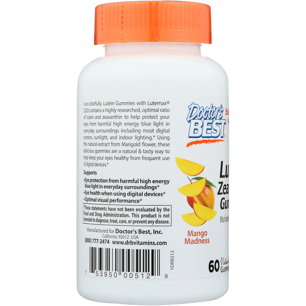 Lutein Gummies 10Mg Unfi Doctor's Best 08839